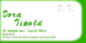 dora tipold business card